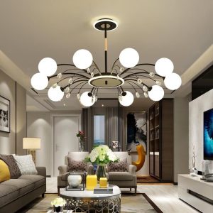 Đèn that hiện đại – thiết kế kiểu tròn, chao thủy tinh đục nghệ thuật DT-26