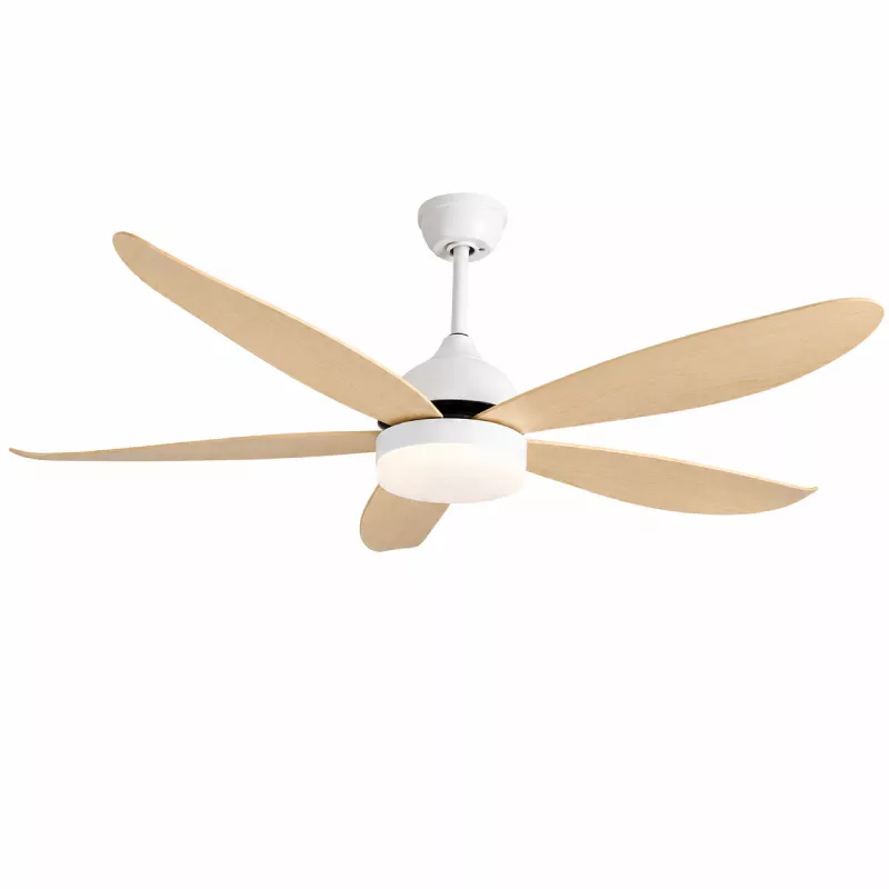 Quạt trần đèn cánh nhựa giả gỗ hiện đại QT-202 - Hình ảnh 2