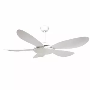 Quạt trần đèn cánh nhựa trắng thiết kế đơn giản hiện đại QT-196