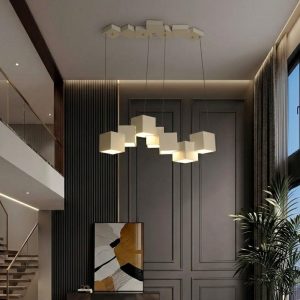 Đèn chùm hiện đại – thiết kế thả ngang, khối lập phương sáng tạo DC-415