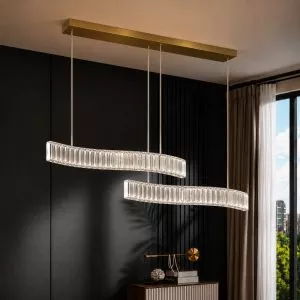 Đèn chùm phale, thiết kế thả ngang, thanh phale cao cấp DC-413