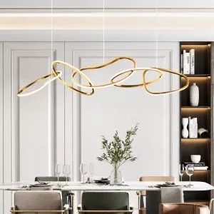 Đèn thả hiện đại – thiết kế 5 vòng đen xen cao cấp DT-22