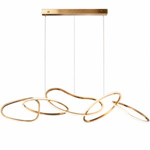 Đèn thả hiện đại – thiết kế 5 vòng đen xen cao cấp DT-22