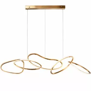 Đèn thả hiện đại – thiết kế 5 vòng đen xen cao cấp DT-22
