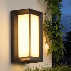 Đèn tường Led hiện đại ngoài trời, thiết kế hình khối chữ nhật VNT-328