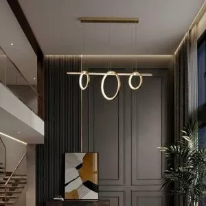 Đèn chùm hiện đại – thiết kế thả ngang, vòng tròn led sáng tạo DC-417