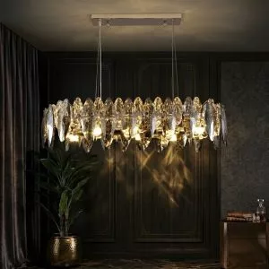 Đèn chùm phale, thiết kế thả ngang, thẻ phale khói cao cấp DC-433