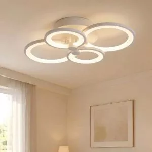 Đèn ốp trần hiện đại, thiết kế vòng tròn đan xen OT-043