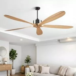 Quạt trần 5 cánh gỗ, thiết kế hiện đại QT-141