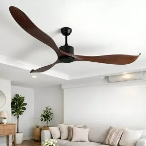 Quạt trần 3 cánh gỗ, thiết kế cổ điển QT-166