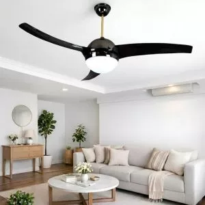 Quạt trần đèn, 3 cánh nhựa, thiết kế hiện đại QT-173