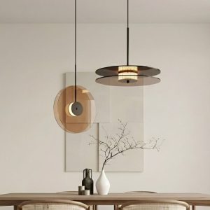 Đèn thả thủy tinh thiết kế cánh quạt TDC-1200