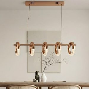 Đèn thả LED Nghệ Thuật 5 Bóng Hình Vòng Tròn Hoa Tai TDC-2017