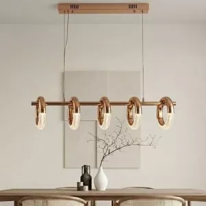 Đèn thả LED Nghệ Thuật 5 Bóng Hình Vòng Tròn Hoa Tai TDC-2017