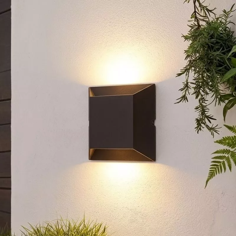 Đèn tường Led hiện đại ngoài trời, hắt 2 đầu, thiết kế nghệ thuật VNT-350