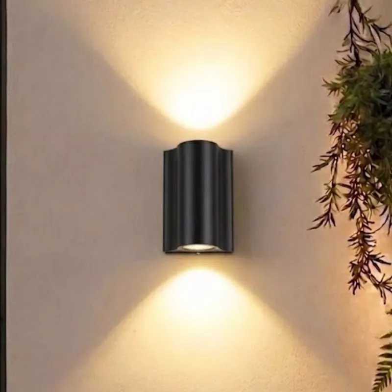 Đèn tường Led hiện đại ngoài trời, hắt 2 đầu, thiết kế ống trụ VNT-352
