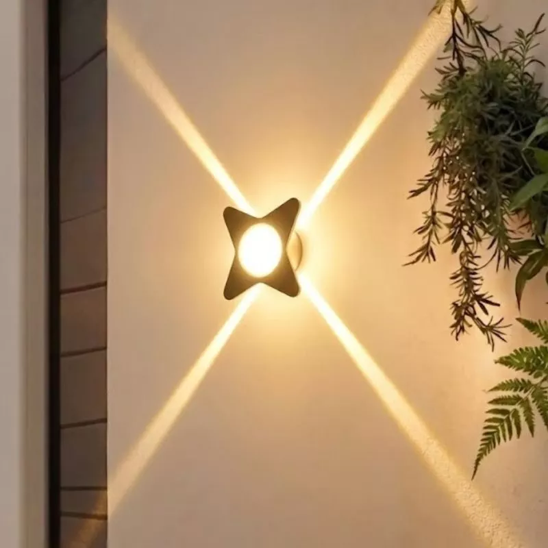 Đèn tường Led hiện đại ngoài trời, hắt 4 hướng VNT-368