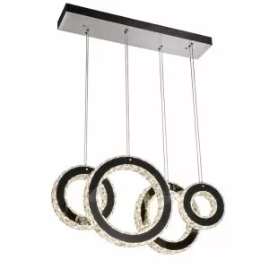 Đèn chùm phale, thiết kế thả ngang, 3 vòng hiện đại DC-402