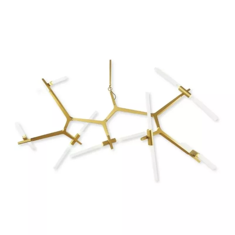 Đèn thả thiết kế Bắc Âu, thanh ngang phối thủy tinh ống hiện đại TDC-228 - Hình ảnh 4