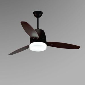 Quạt trần đèn, 3 cánh gỗ, thiết kế hiện đại QT-168