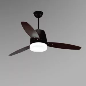 Quạt trần đèn, 3 cánh gỗ, thiết kế hiện đại QT-168
