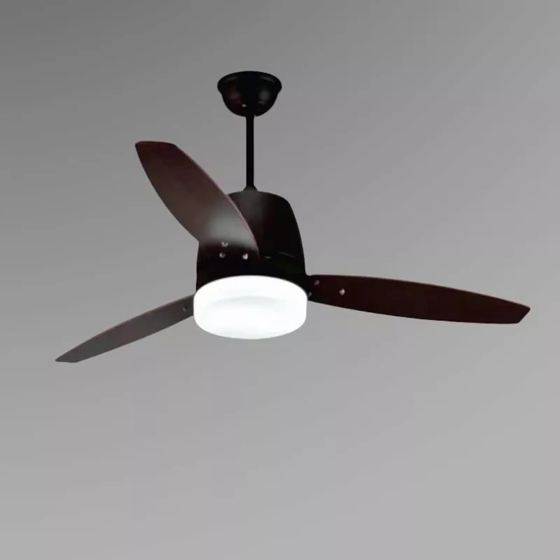 Quạt trần đèn, 3 cánh gỗ, thiết kế hiện đại QT-168 - Hình ảnh 2