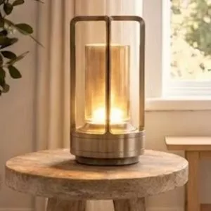 Đèn bàn thiết kế không dây, cảm ứng tăng giảm ánh sáng cao cấp DB-691
