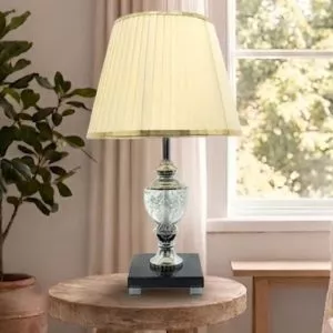 Đèn bàn chụp vải phối thân Phale cao cấp DB-718