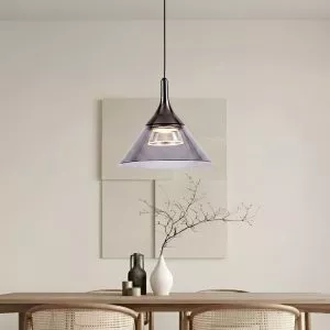 Đèn thả Decor – Thiết kế hiện đại hình nón màu khói TDC-2263
