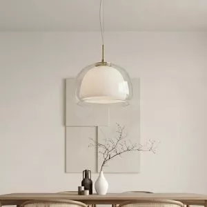 Đèn thả Decor – Thiết kế hiện đại thủy tinh phối hai lớp TDC-2265