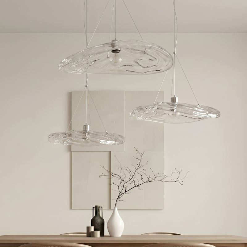 Đèn thả Decor – Thiết kế hiện đại thủy tinh hình lá mảnh TDC-2277