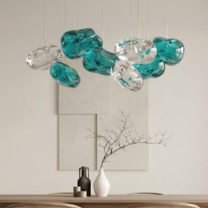 Đèn thả Decor – Thiết kế hiện đại thủy tinh hình viên sỏi TDC-2279