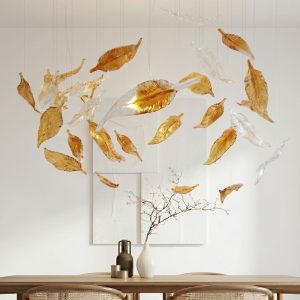 Đèn thả Decor – Thiết kế hiện đại thủy tinh hình lông vũ TDC-2281