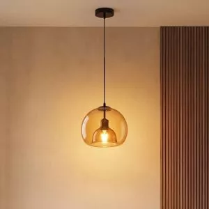 Đèn thả Decor – Thủy tinh màu trà TDC-2286