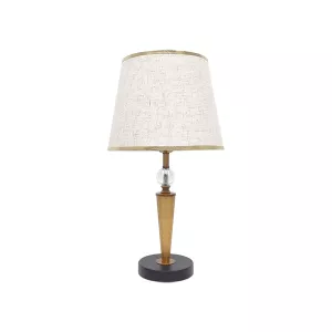 Đèn bàn chụp vải, thân kim loại phối Phale nghệ thuật DB-717