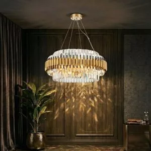 Đèn chùm phòng khách-bàn ăn hiện đại, Phale phối kim loại cao cấp DC-120