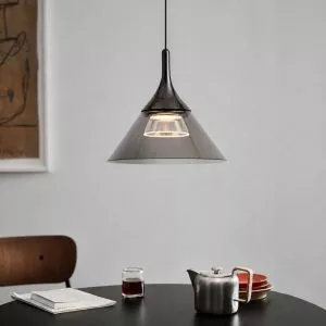 Đèn thả Decor – Thiết kế hiện đại hình nón màu khói TDC-2263
