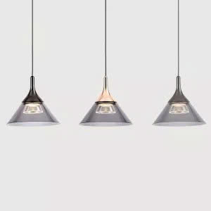 Đèn thả Decor – Thiết kế hiện đại hình nón màu khói TDC-2263