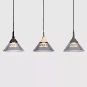 Đèn thả Decor – Thiết kế hiện đại hình nón màu khói TDC-2263