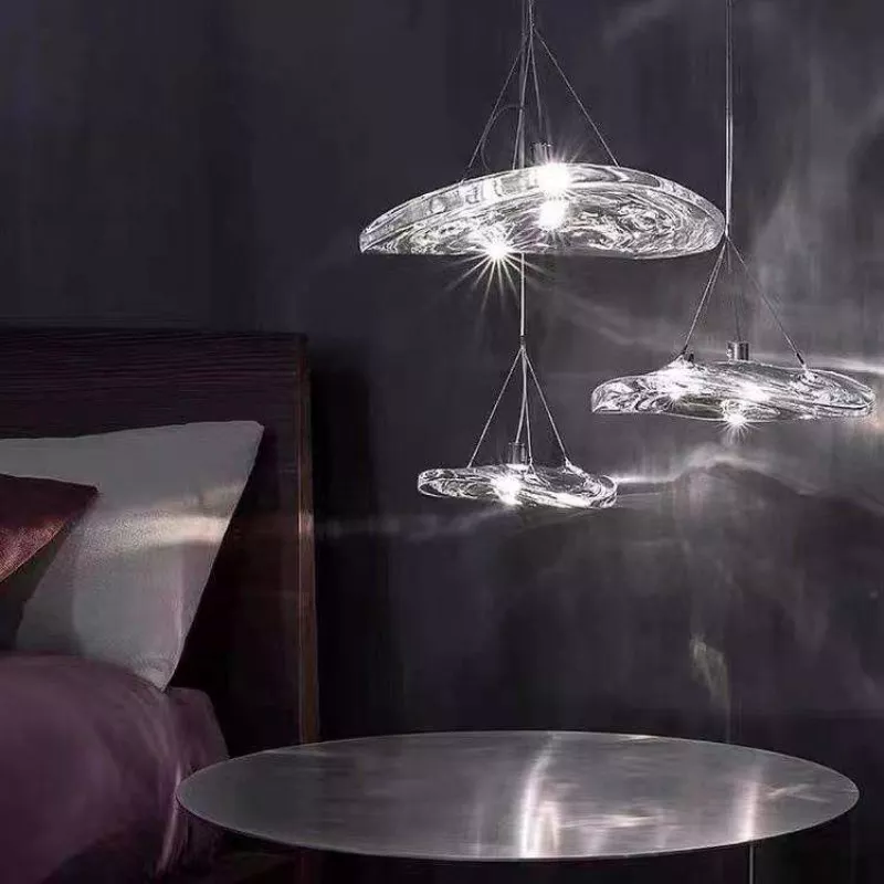 Đèn thả Decor – Thiết kế hiện đại thủy tinh hình lá mảnh TDC-2277 - Hình ảnh 2