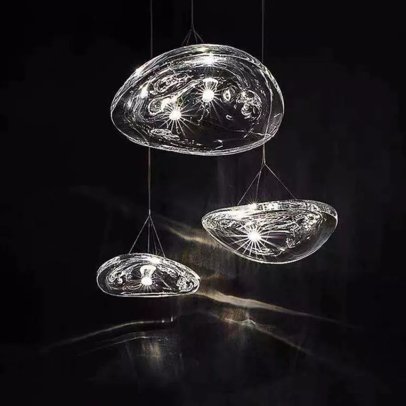 Đèn thả Decor – Thiết kế hiện đại thủy tinh hình lá mảnh TDC-2277 - Hình ảnh 5