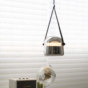 Đèn thả Decor – Thiết kế hiện đại thủy tinh màu khói TDC-2264