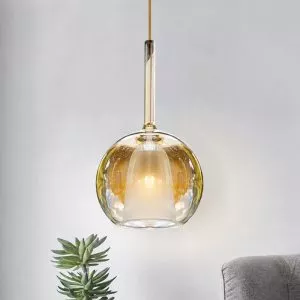 Đèn thả Decor – Thiết kế hiện đại thủy tinh màu trà TDC-2287