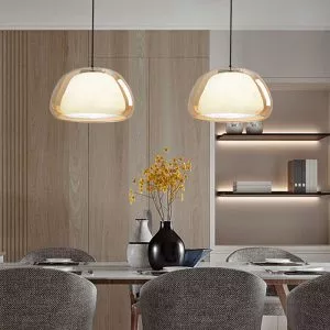 Đèn thả Decor – Thiết kế hiện đại thủy tinh phối hai lớp TDC-2265