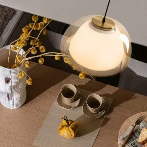Đèn thả Decor – Thiết kế hiện đại thủy tinh phối hai lớp TDC-2265