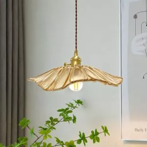 Đèn thả Decor – Thiết kế hiện đại thủy tinh vàng TDC-2268