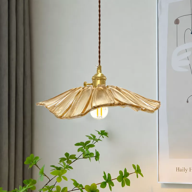 Đèn thả Decor - Thiết kế hiện đại thủy tinh vàng TDC-2268