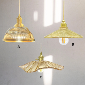 Đèn thả Decor – Thiết kế hiện đại thủy tinh vàng TDC-2268