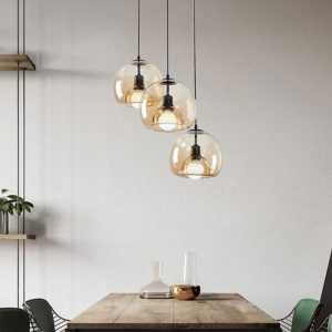 Đèn thả Decor – Thủy tinh màu trà TDC-2286