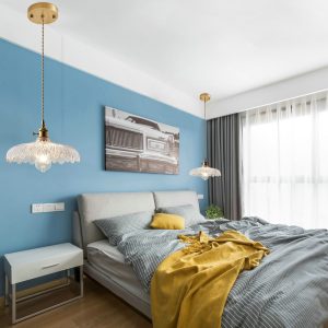 Đèn thả Decor – Thiết kế hiện đại thủy tinh vân lá TDC-2266